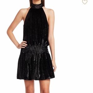 Ramy Brook Velvet Blouson Mini Dress